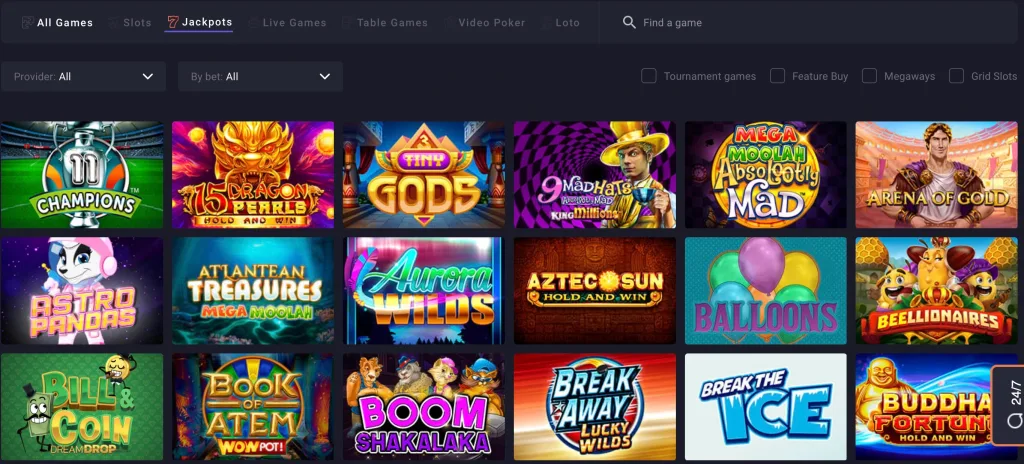 jackpot games