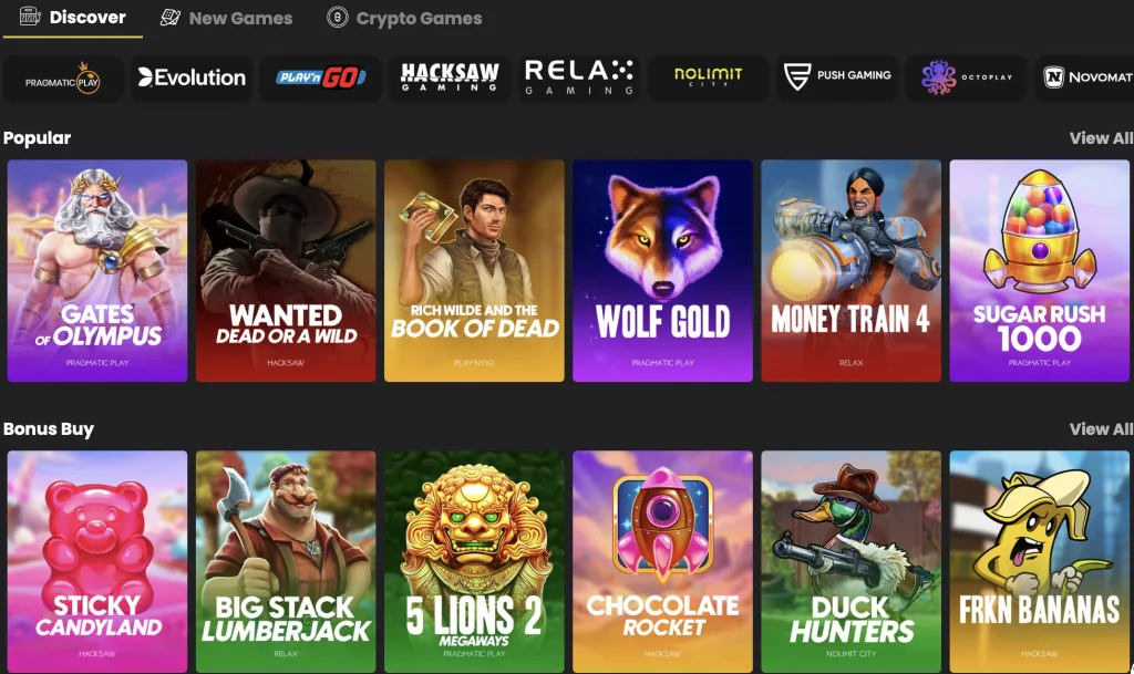 Slots at Lucky Block Casino