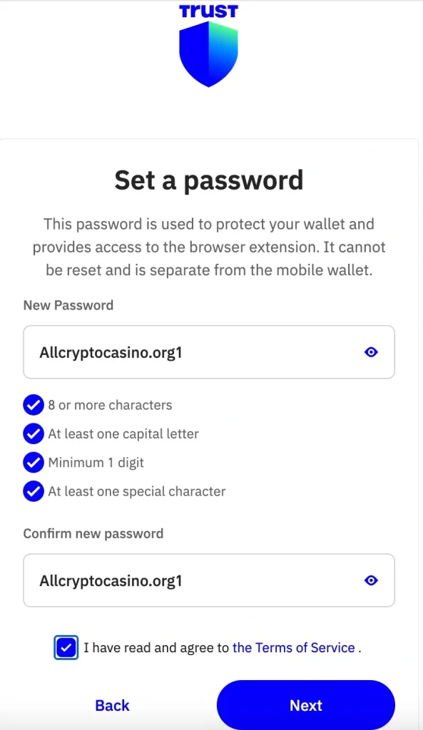 Create bitcoin wallet