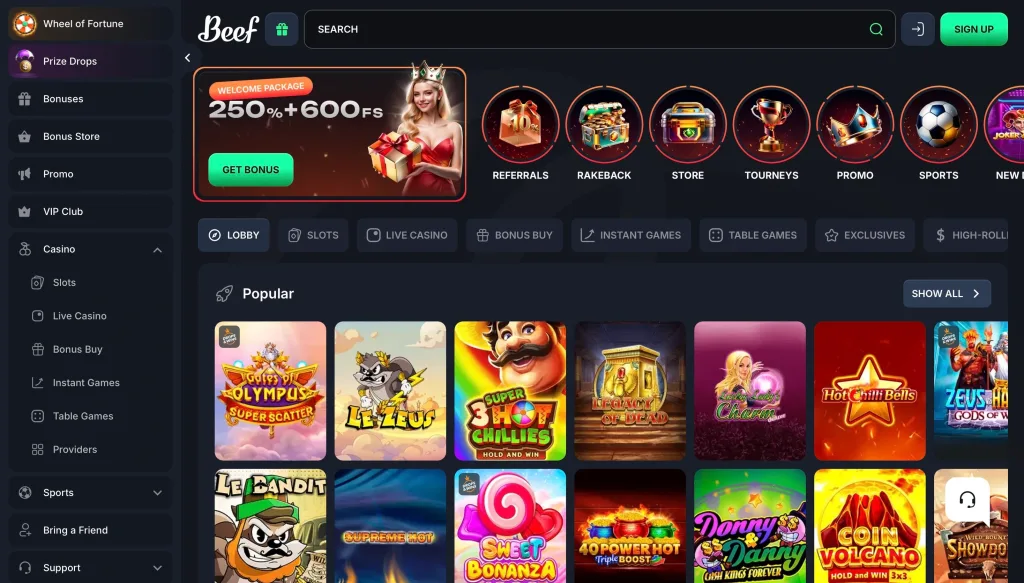 Beef Tether Casino