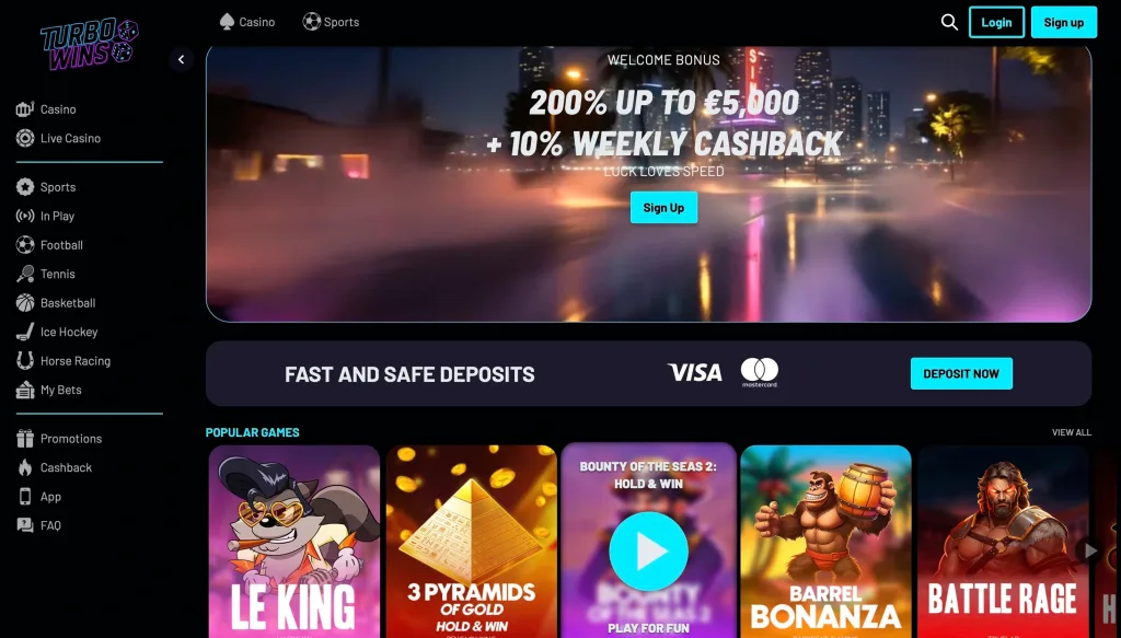 TurboWins Tether Casino