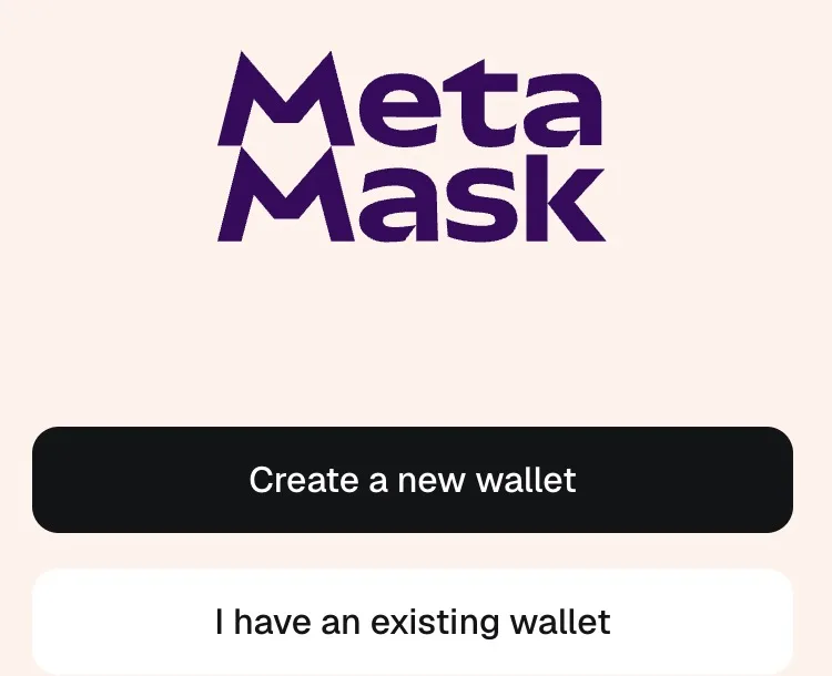 MetaMask new wallet