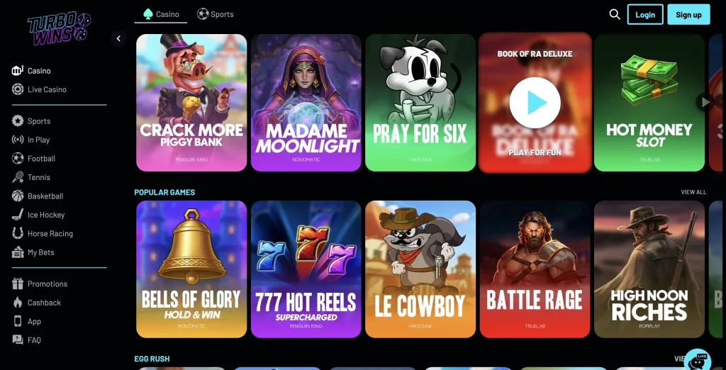 TurboWins Main Page